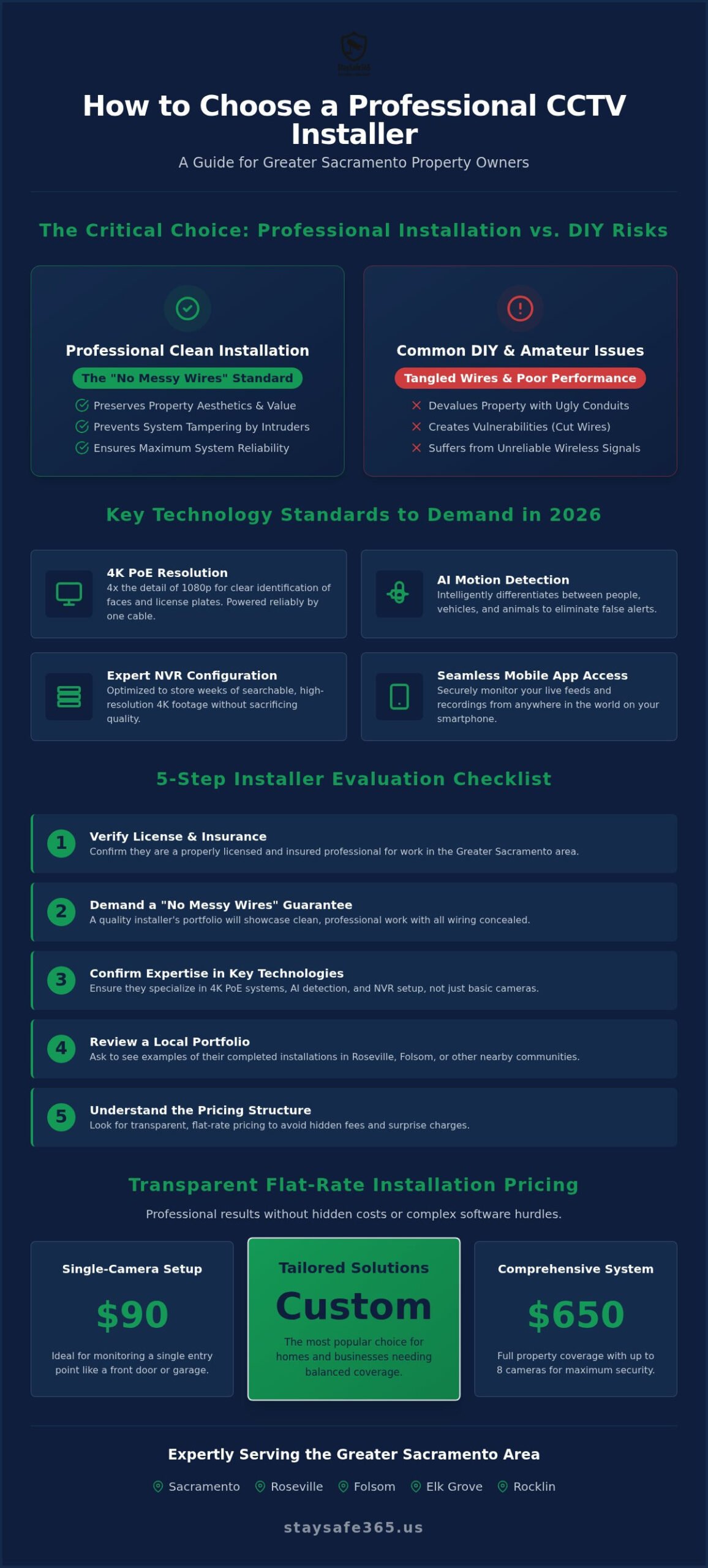 How to Choose a CCTV Installer in Sacramento: The 2026 Professional Guide