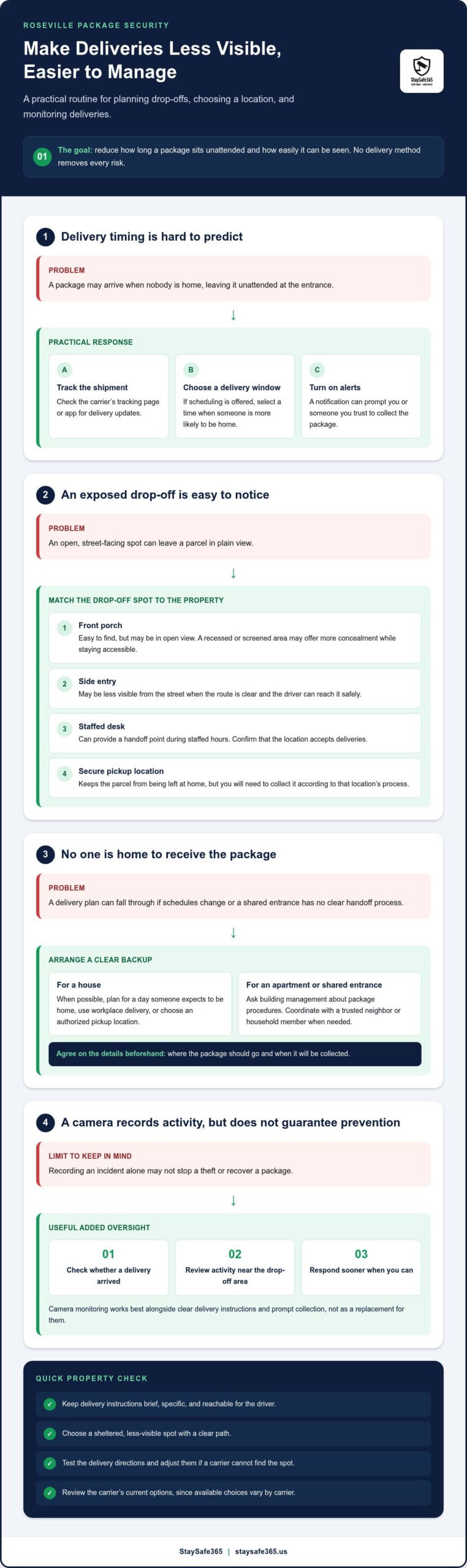 How to Prevent Package Theft in Roseville: A Practical Homeowner Guide
